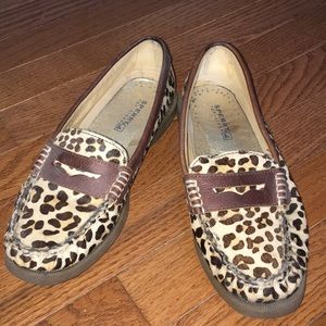 Cheetah Sperry Loafers